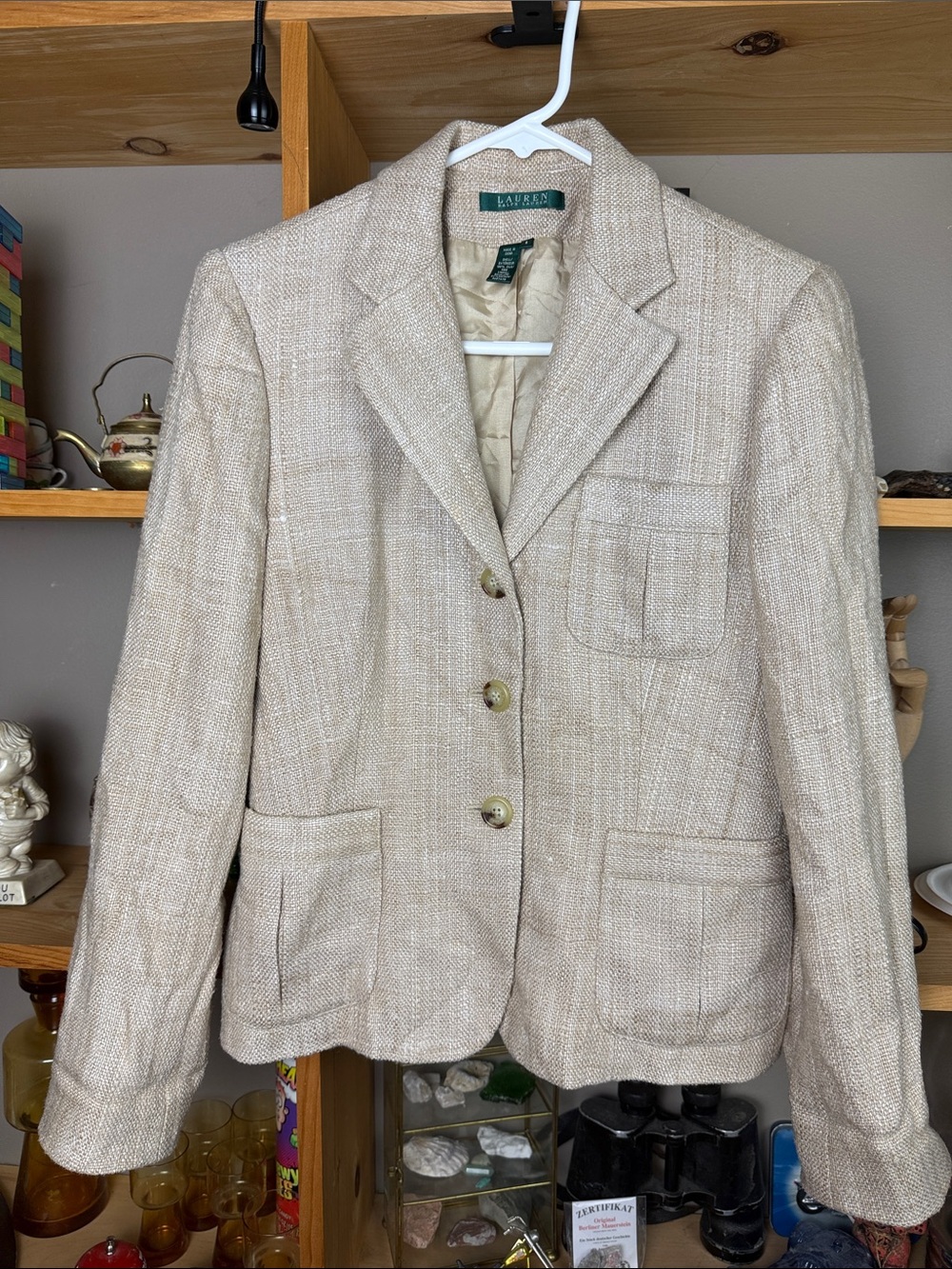 Vintage Ralph Lauren 100% Silk Blazer Jacket